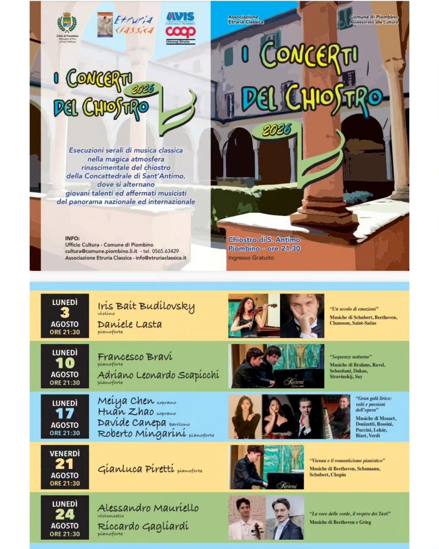 Locandina di I Concerti del Chiostro 2026