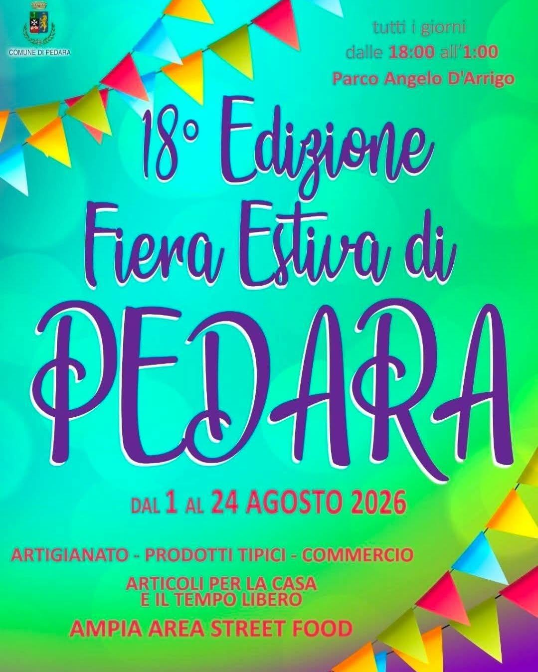 Locandina di Fiera Estiva di Pedara