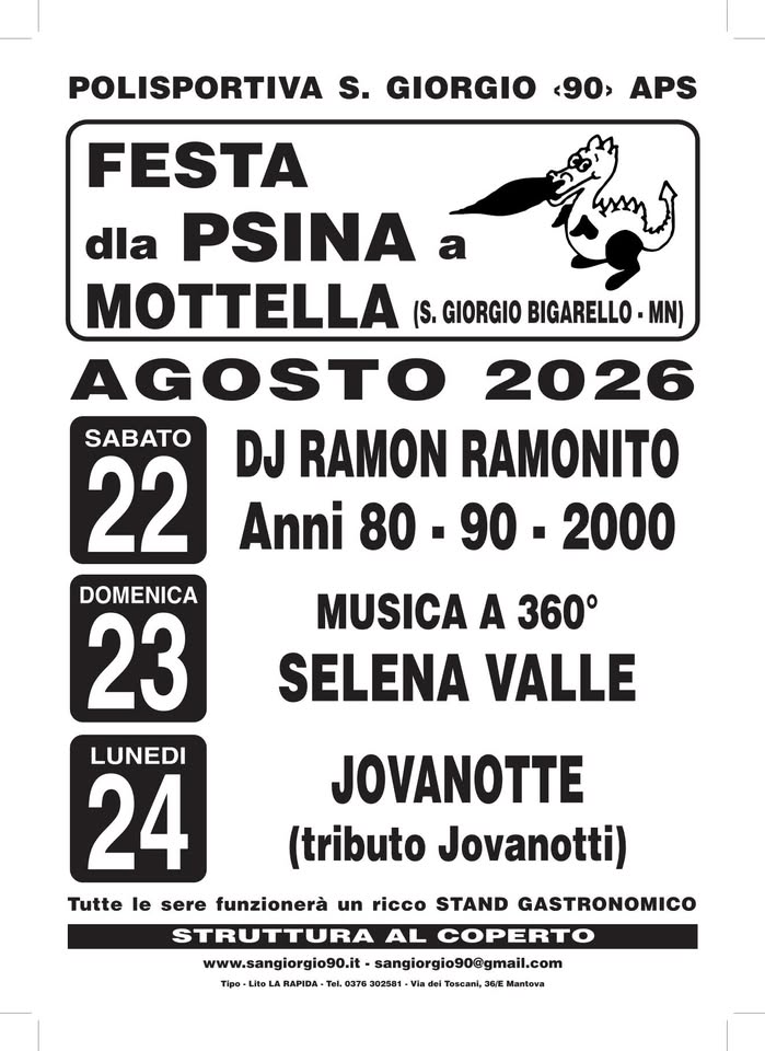 Locandina di Festa dla Psina 2026
