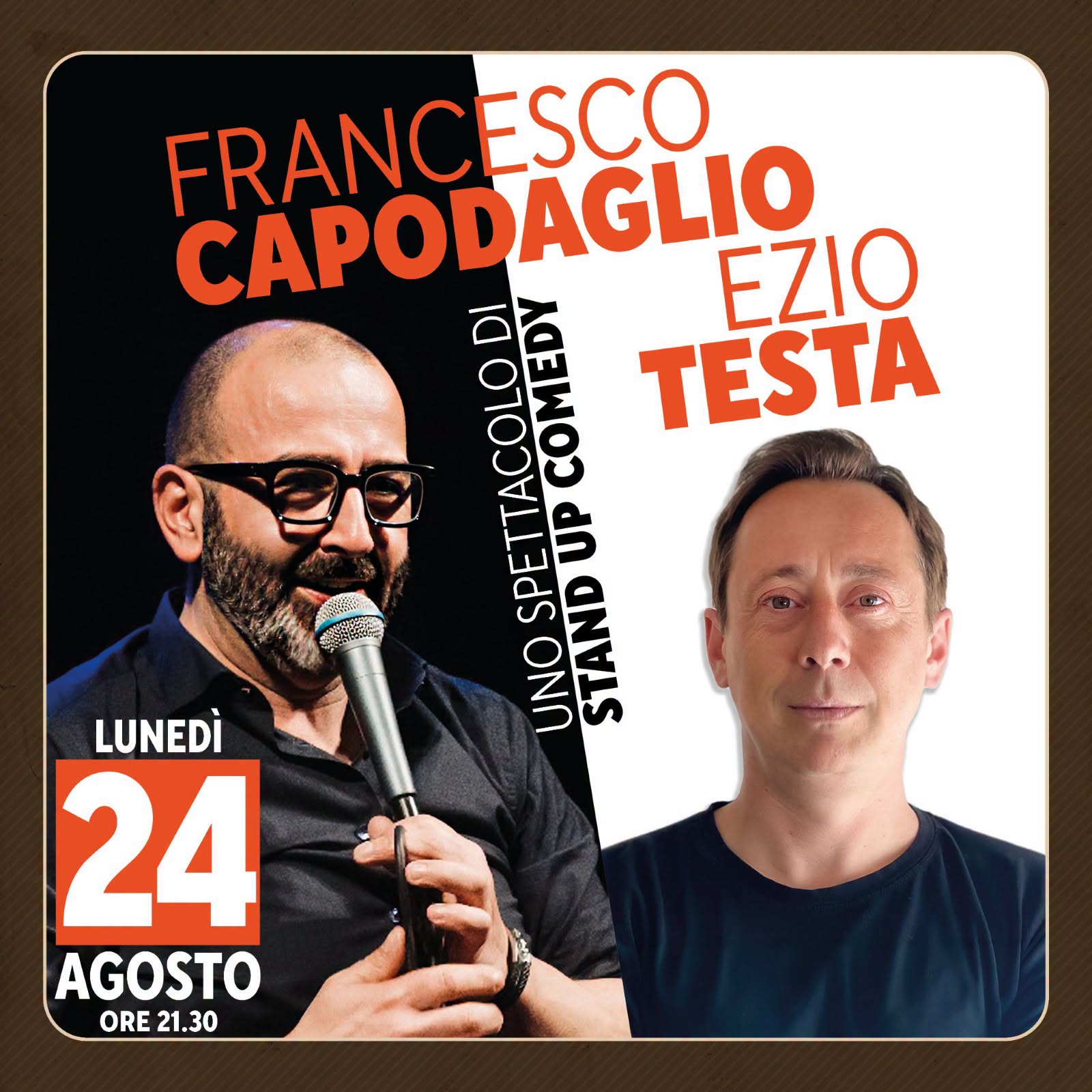 Locandina di Francesco Capodaglio - Uno spettacolo di stand up comedy - Ezio Testa