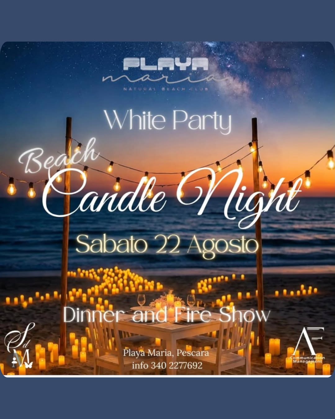 Locandina di White Party Beach Candle Night