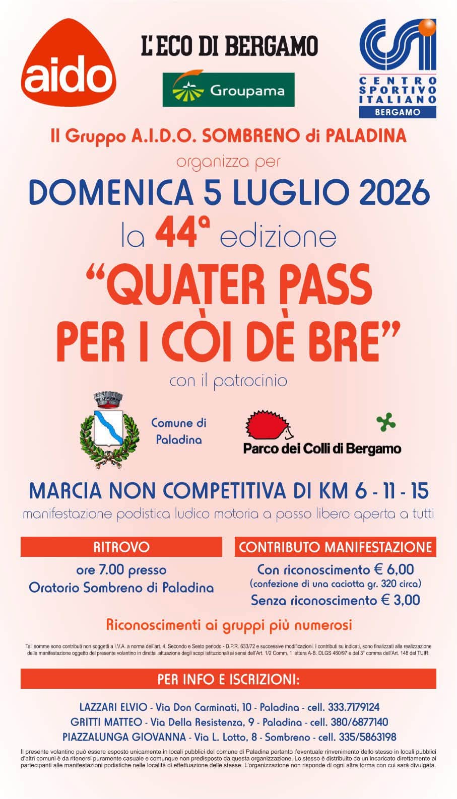 Locandina di Quater pass per i Coi de Bre